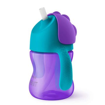 Philips Avent Desenli 200 ml Mor Pipetli Bardak