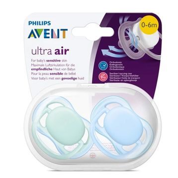 Philips Avent Erkek Ultra Air Renkli Emzik 0-6 Ay