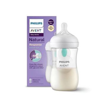 Philips Avent Natural Response 1+ Ay 260 ml Doğal Tepkili Antikolik PP Biberon