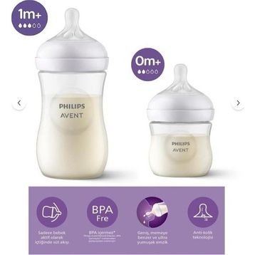Philips Avent Natural Response Doğal Tepkili 125 ml + 260 ml Pp 2'Li Biberon Seti