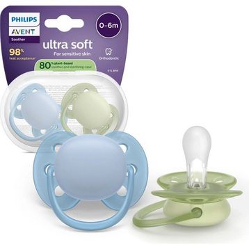 Philips Avent SCF091/37 Ultra Soft 0-6 Ay Erkek 2'li Emzik