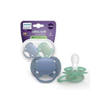 Philips Avent SCF091/42 Ultra Soft 6-18 Ay Erkek 2'li Emzik