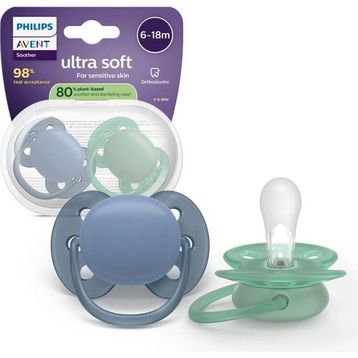 Philips Avent SCF091/42 Ultra Soft 6-18 Ay Erkek 2'li Emzik