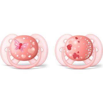 Philips Avent SCF223/22 6-18 Ay 2'liUltra Soft Modern Desenli Yalancı Kız Emzik