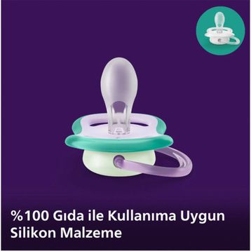 Philips Avent SCF376/19 Ultra Air 0-6 Ay 2'li Kız Gece Emzik