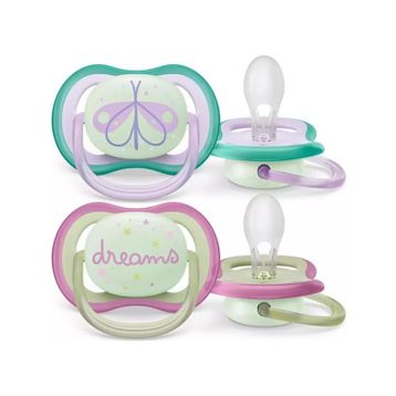 Philips Avent SCF376/19 Ultra Air 0-6 Ay 2'li Kız Gece Emzik