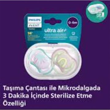 Philips Avent SCF85-60 Ultra Air 6-18 Erkek Emzik
