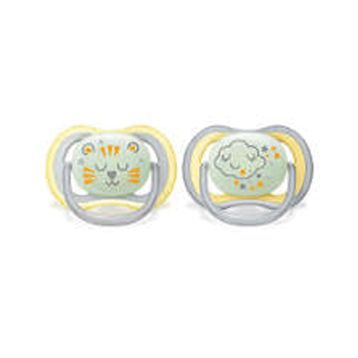 Philips Avent Ultra Air Nighttime 18+Ay 2'li Sarı Gece Emziği