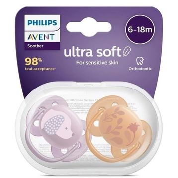Philips Avent Ultra Yumuşak 6-18 Ay Kız 2'li Emzik
