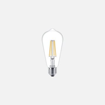 Philips Classic ST64 60 Watt Beyaz Klasik E27 Duylu Led Ampul