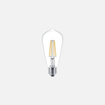 Philips Classic ST64 60 Watt Beyaz Klasik E27 Duylu Led Ampul