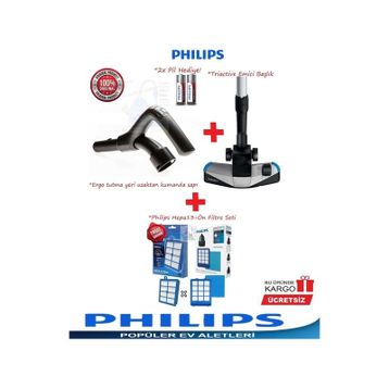 Philips CP0290/01 Uyumlu Ergo Uzaktan Kumanda Sapı+Hepa Filtre Seti