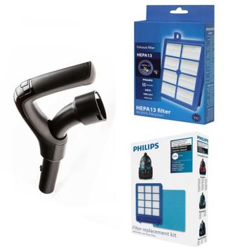 Philips CP0290/01 Uyumlu Ergo Uzaktan Kumanda Sapı+Hepa Filtre Seti