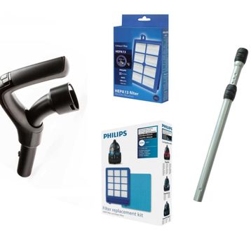 Philips CP0290/01 Uyumlu Ergo Uzaktan Kumanda Sapı+Hepa Filtre Seti