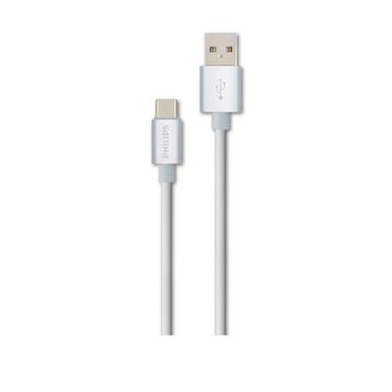 Philips DLC2528M Gri 1.2 m Elastik Type-C Kablo