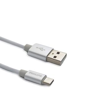 Philips DLC2528M Gri 1.2 m Elastik Type-C Kablo