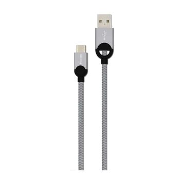 Philips DLC2628T Gri 1.2 m Örme Type-C Kablo