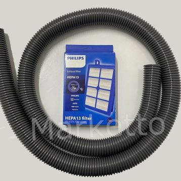Philips FC 8470 PowerPro Compact Süpürge Hortumu Teleskopik Boru Emici Yer Başlığı Hepa Filtresi