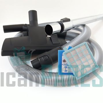 Philips FC 8631 PowerPro Active Süpürge Hortumu Emici Başlık Boru Hepa Filtre 2 Adet Sünger