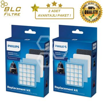 Philips FC 8636 PowerPro Active 4'lü Hepa Filtre Seti