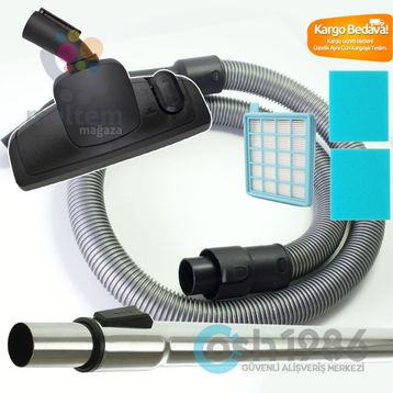 Philips FC 8672 PowerPro Active Süpürge Hortumu Emici Başlık Boru Hepa Filtre 2 Ad Sünger Hortum