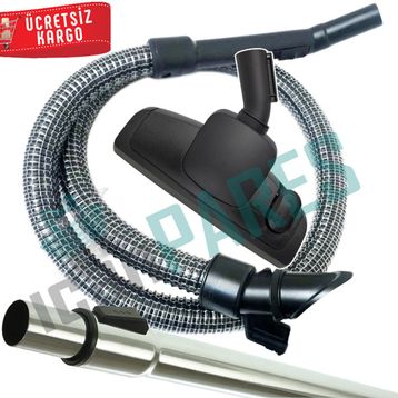 Philips FC 9236 Marathon Süpürge Çelik Telli Hortumu Emici Başlık Pimli Teleskopik Boru