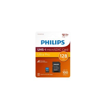 Philips FM12MP65B 128 GB SDXC UHS-I Class 10 SD Adaptörlü Micro SD Kart Bellek