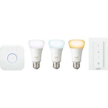 Philips Hue E27 Beyaz Ambiyans 3'lü Kumandalı Akıllı Başlangıç Seti