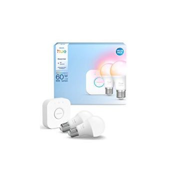 Philips Hue Essential 806 Lumen 60W E27 2'li Akıllı LED Ampul