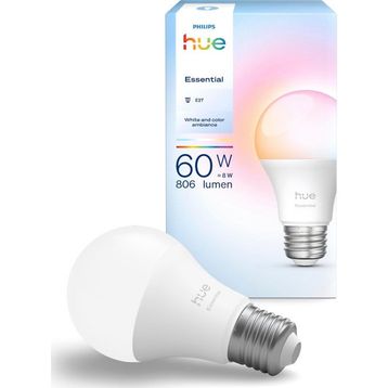 Philips Hue Essential 8W E27 806 A60 Tekli Akıllı Ampul