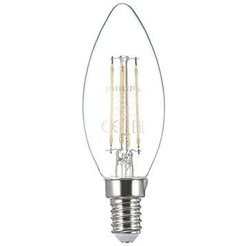 Philips Led Classic 40W B35 Led Mum Filament Ampul 2700K Sarı Işık E14 İnce Duy Dim Edilmez 2'li Eko Paket