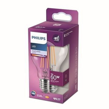 Philips LED Classic 60W A60 E27 Non-Dim 2700K LED Filament Ampul