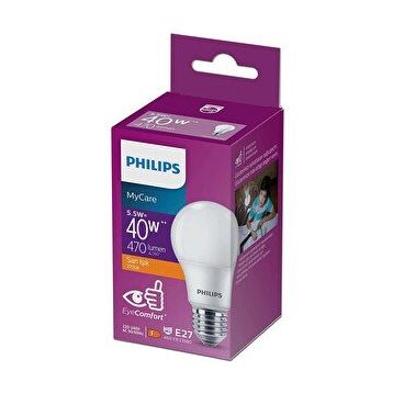 Philips Ledbulb 5.5-40W E27 2700K Sarı Işık