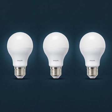 Philips LedBulb 8-60W 720Lm E27 New Gen 3’Lü 2700K - Sarı Işık Ampul