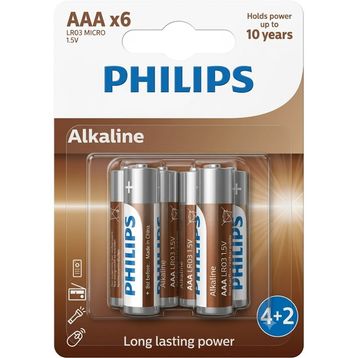 Philips Longlife LR03 AAA 6'lı Alkalin Kalem Pil