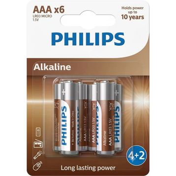 Philips Longlife LR03 AAA 6'lı Alkalin Kalem Pil