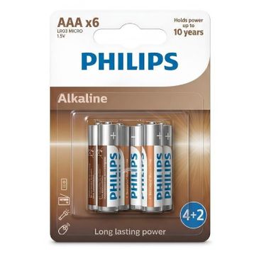 Philips Longlife LR03 AAA 6'lı Alkalin Kalem Pil