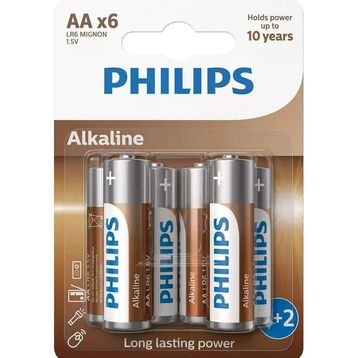 Philips Longlife LR6 AA 6'lı Alkalin Kalem Pil