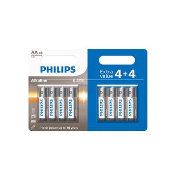 Philips Longlife LR6 AA 8'li Alkalin Kalem Pil