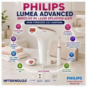Philips Lumea 7000 Series BRI920/00 IPL Lazer Epilasyon Aleti