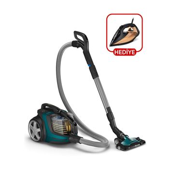 Philips Marathon Ultimate XB9185/07 Toz Torbasız Süpürge + Azur 7000 Serisi DST7040/80 Buharlı Ütü