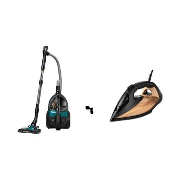 Philips Marathon Ultimate XB9185/07 Toz Torbasız Süpürge + Azur 7000 Serisi DST7040/80 Buharlı Ütü