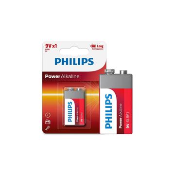 Philips Power 6LR61 Tekli 9V Alkalin Pil