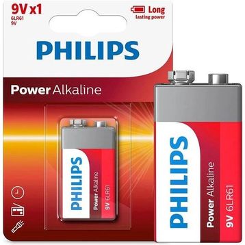 Philips Power 6LR61 Tekli 9V Alkalin Pil