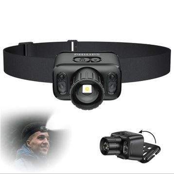 Philips SFL1403 Teleskopik Zoom Sos Modlu 400 Lümen 5W Şarj Edilebilir Uzun Menzilli El Feneri