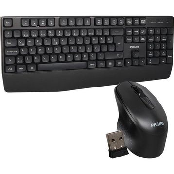 Philips SPK6348 Kablosuz Türkçe Q Klavye Mouse Seti