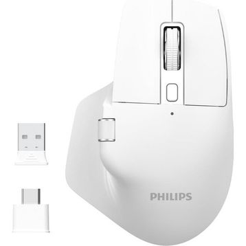 Philips SPK7858 Beyaz Optik Şarjlı Sessiz Kablosuz Mouse