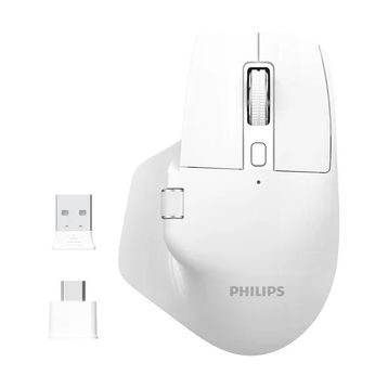 Philips SPK7858 Beyaz Optik Şarjlı Sessiz Kablosuz Mouse