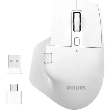 Philips SPK7858 Beyaz Optik Şarjlı Sessiz Kablosuz Mouse