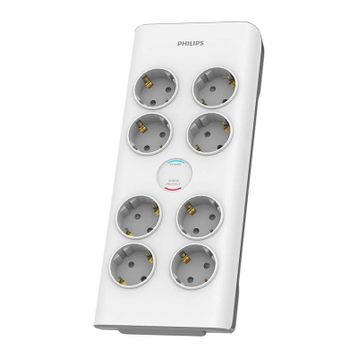Philips SPN7080WA/62 Beyaz 900 Joules 2 mt Örgülü Kablo 8 Soket Akım Korumalı Priz